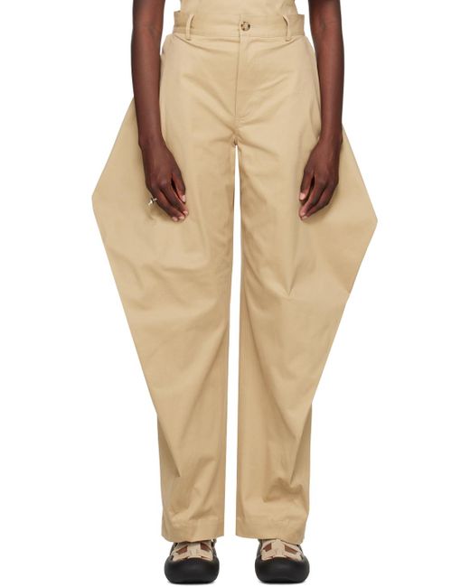J.W. Anderson Natural Beige Kite Trousers