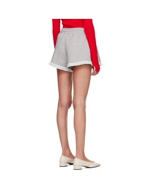 Ganni Red Isoli Shorts