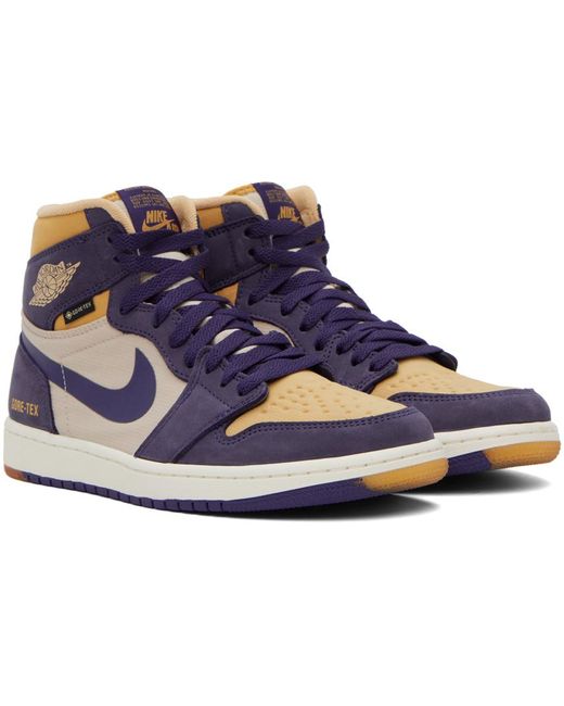 Nike Blue Purple & Yellow Air Jordan 1 High Element Sneakers for men