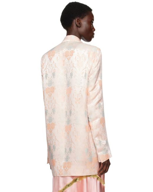 Dries Van Noten Black Jacquard Blazer