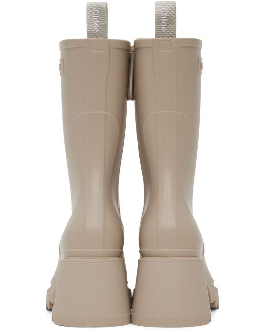 Chloé Brown Beige Betty Boots