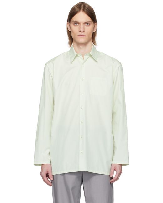 Rier White Popeline Cotton Shirt for men