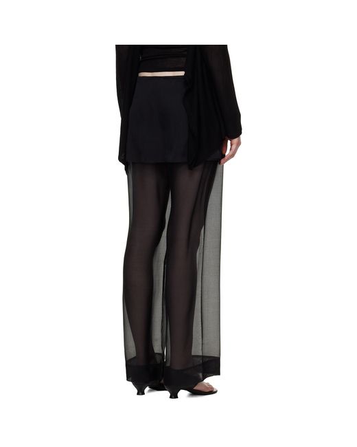 Paloma Wool Black Silk Archive Trousers