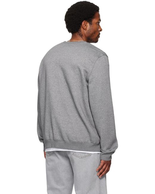 Skims Gray Fleece Lounge Crewneck Sweatshirt for men