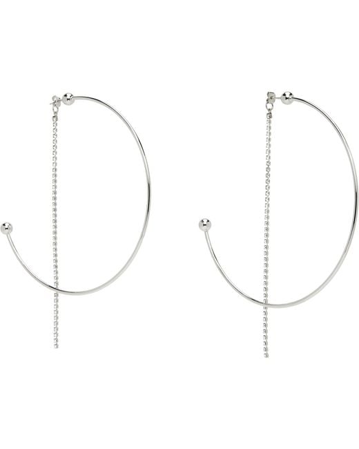 Justine Clenquet Metallic Justin Crystal Earrings