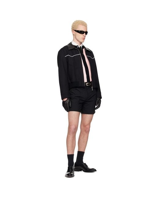 Ernest W. Baker Black Western Harrington Jacket for men