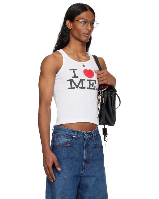 Ashley Williams Blue 'I Heart Me' Tank Top for men