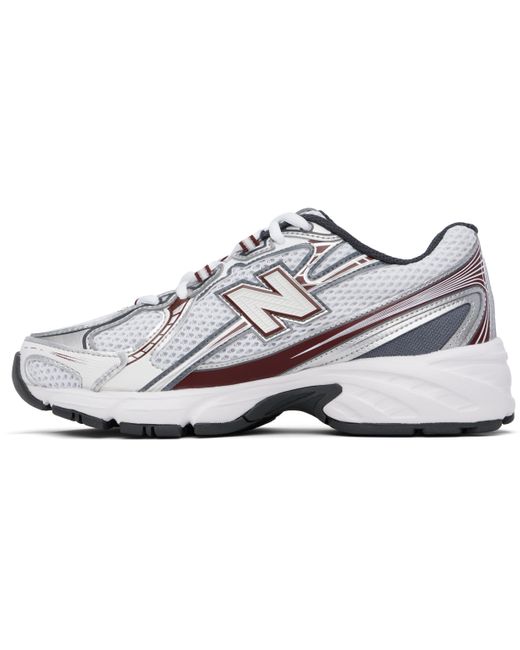 New Balance Black Burgundy 740 Sneakers