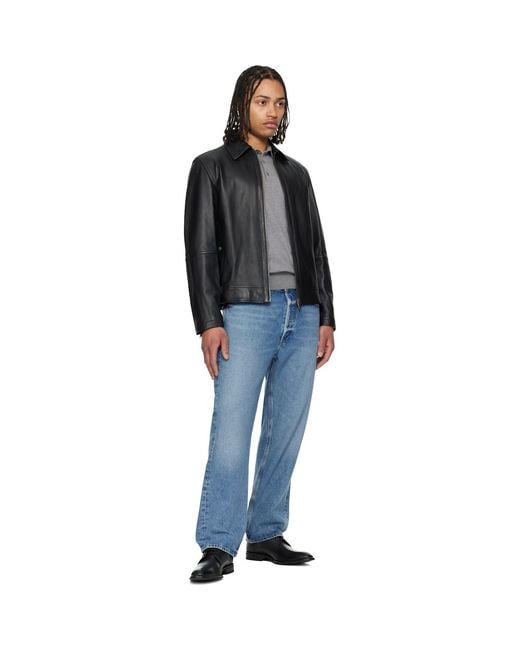 Boss Black Regular Fit Nappa Leather Jacket for men