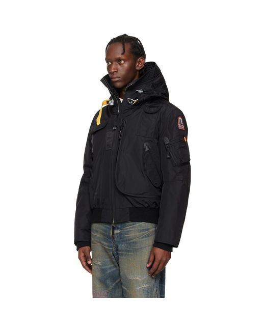 Parajumpers Black Gobi Hooded Down Jacket for men