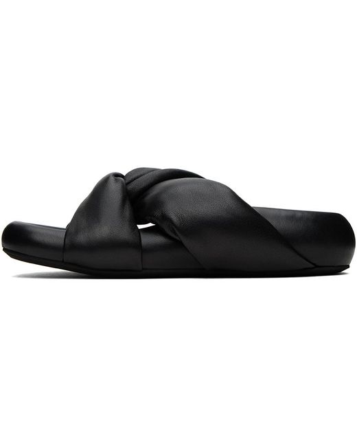 Marni Black Tie Sandals