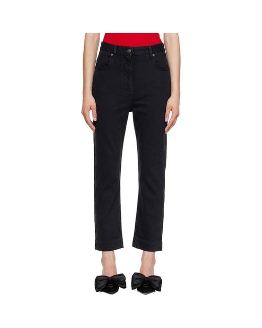 Valentino Black Stretch Denim Jeans