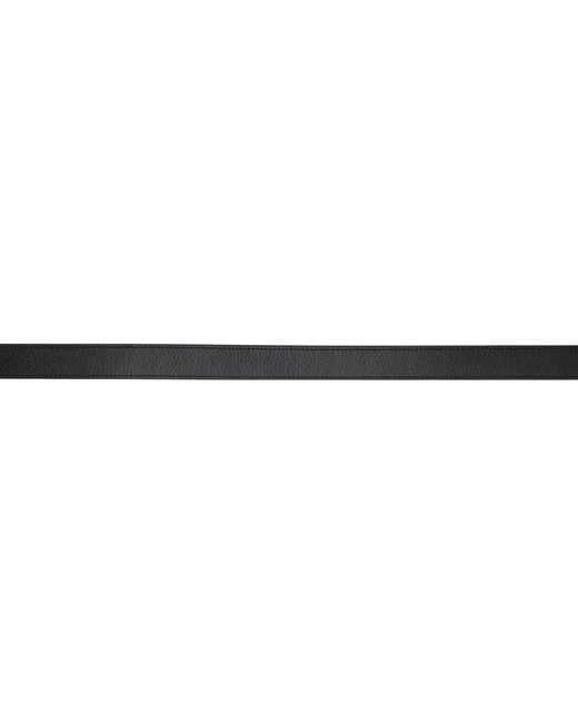Tom Ford Black Angled Buckle Belt for men