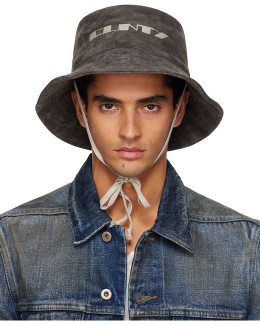 Rick Owens Blue Concordians Gilligan Hat for men