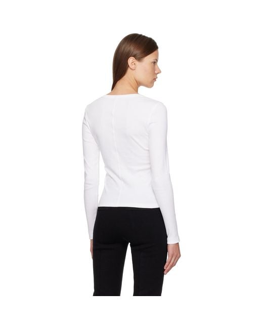 Flore Flore White Jess Longsleeve Henley
