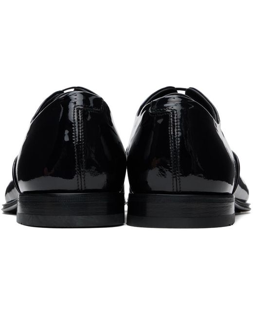 Chaussures oxford noires à laçage entrecroisé à l'intérieur Ferragamo pour homme en coloris Black