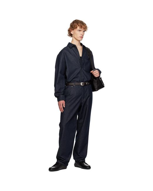 LE17SEPTEMBRE Blue Denim Overshirt for men