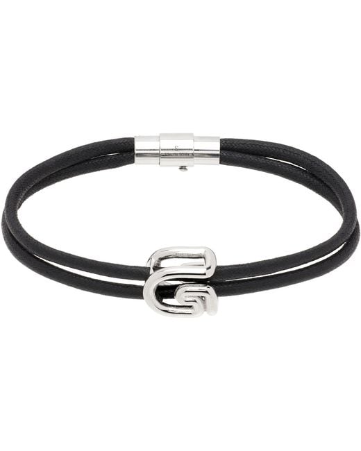 Givenchy Black G Line Bracelet for men