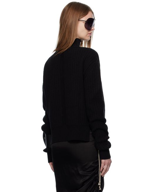 Rick Owens Black Concordians Fisherman Turtleneck
