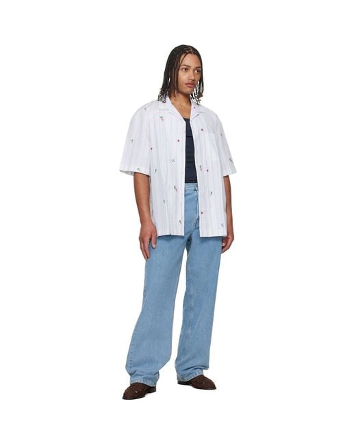 Jacquemus White 'The Romarin' Short-Sleeve Shirt for men