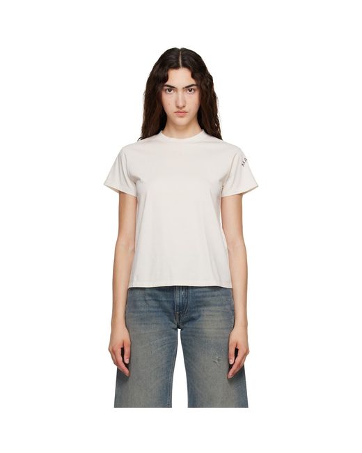 MM6 by Maison Margiela White Off- Mannequin-print Cotton Jersey T-shirt