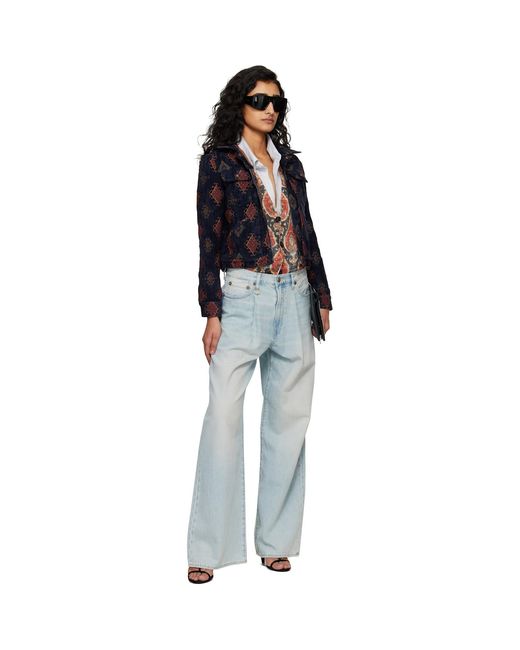R13 Black Relaxed Trucker Jacket