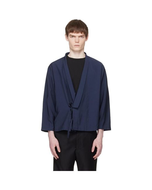 KENZO Blue Paris Kimono Jacket for men