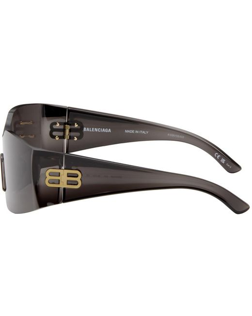 Balenciaga Black Hourglass Mask Sunglasses