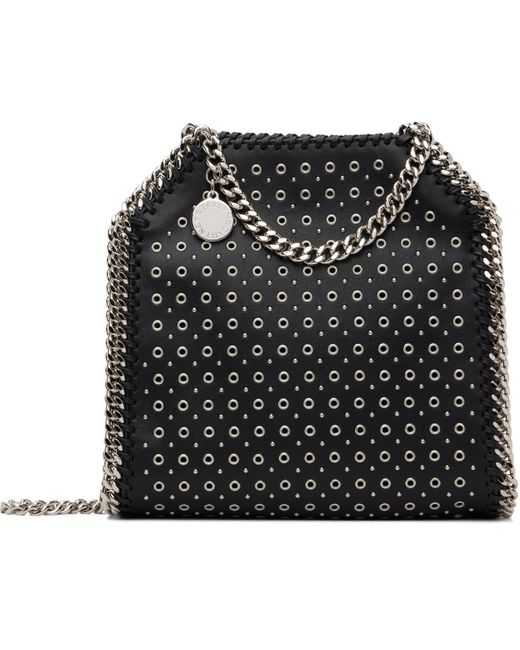Mini Sac Noir À Chaine Falabella Et À Œillets Stella McCartney en coloris Black