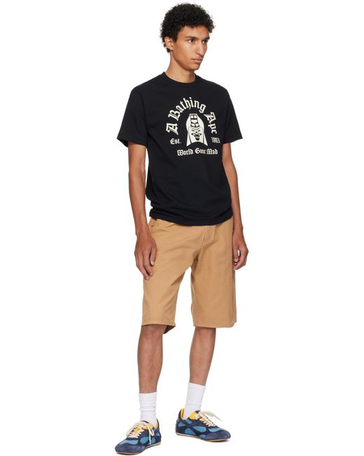 T-Shirt Noir À Logo Mad General De Style Collégial A Bathing Ape pour homme en coloris Black