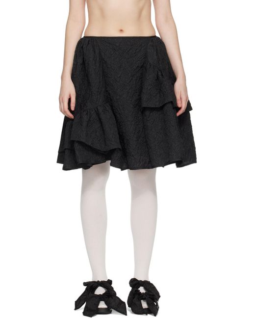 CECILIE BAHNSEN Black Vanilla Miniskirt