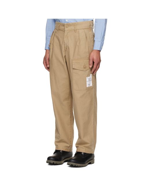 Neighborhood Natural Two Tuck Cargo Pants for men