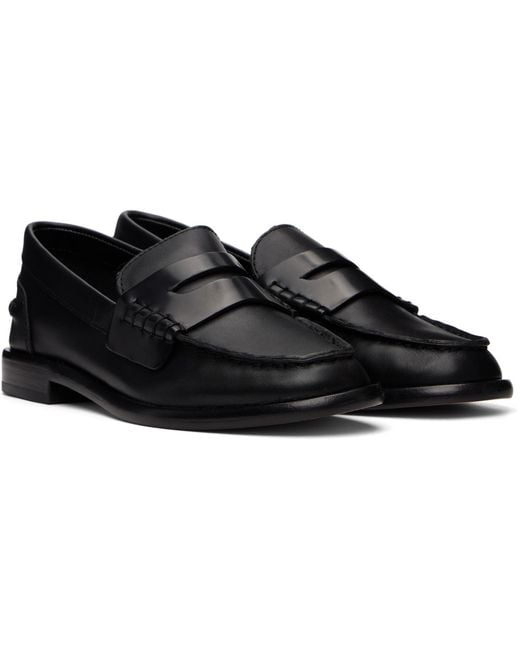 Rag & Bone Black Carter Leather Loafers