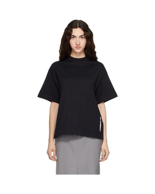Jil Sander Black Cotton Crew-Neck T-Shirt