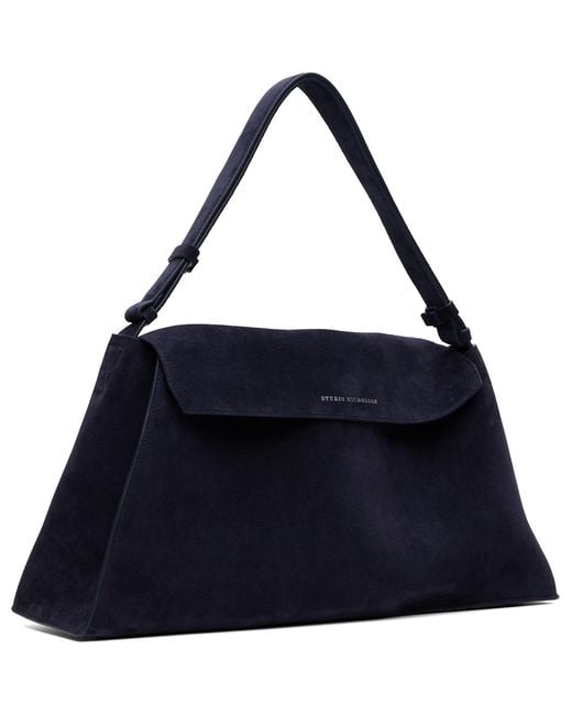 Studio Nicholson Blue Shiboru Suede Bag for men