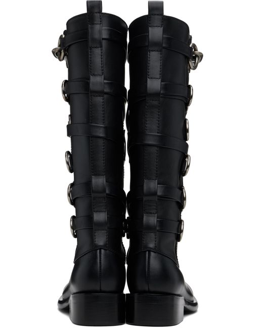 Bottes Noires À Bride De Style Harnais ANDERSSON BELL en coloris Black
