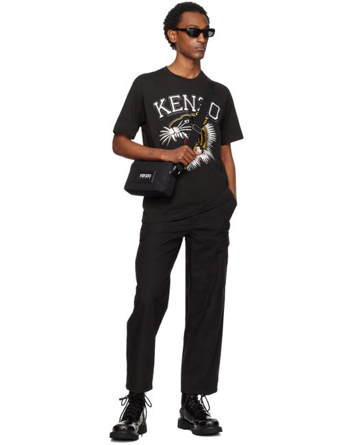T-shirt noir à image de tigre - drawn varsity KENZO pour homme en coloris Black
