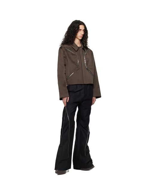 Rick Owens Brown Temple Heizer Mac Jacket for men