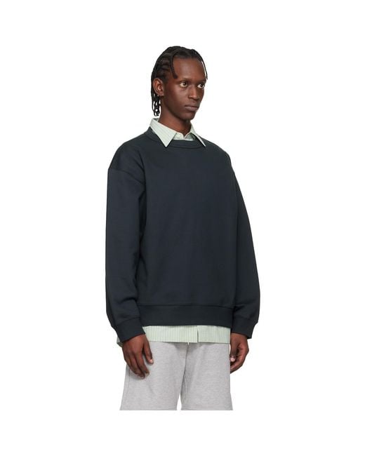Dries Van Noten Black Oversized Sweatshirt for men