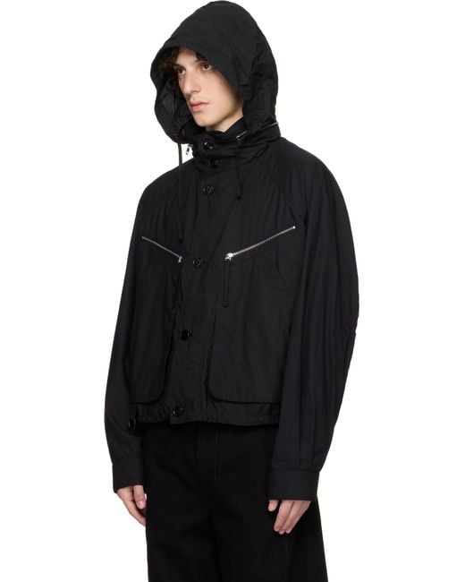 Lemaire Parachute Jacket in Black for Men | Lyst