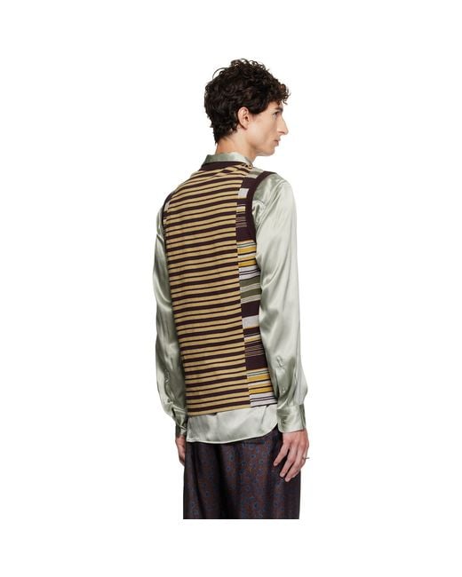Dries Van Noten Multicolor Striped Cotton Tank Top for men