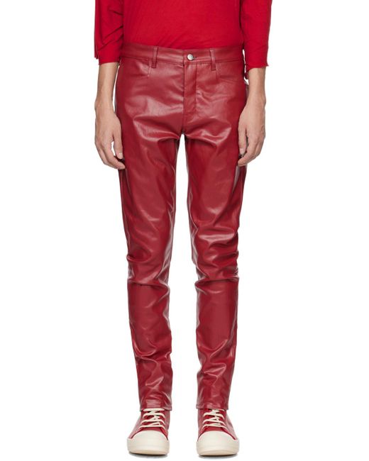 Rick Owens Red Tyrone Jeans for men