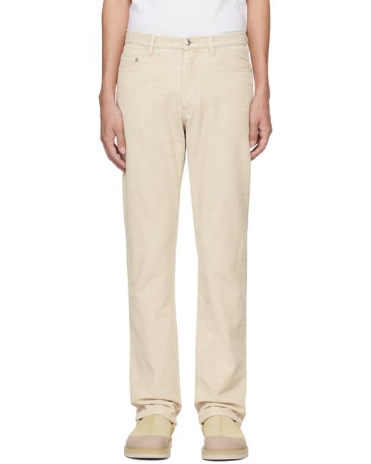 A.P.C. Natural . Off-white Standard Trousers for men