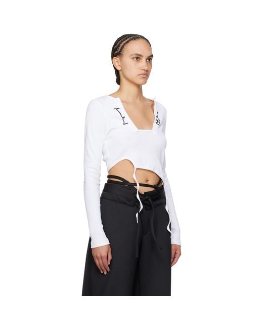 OTTOLINGER Black Asymmetric Long Sleeve T-Shirt