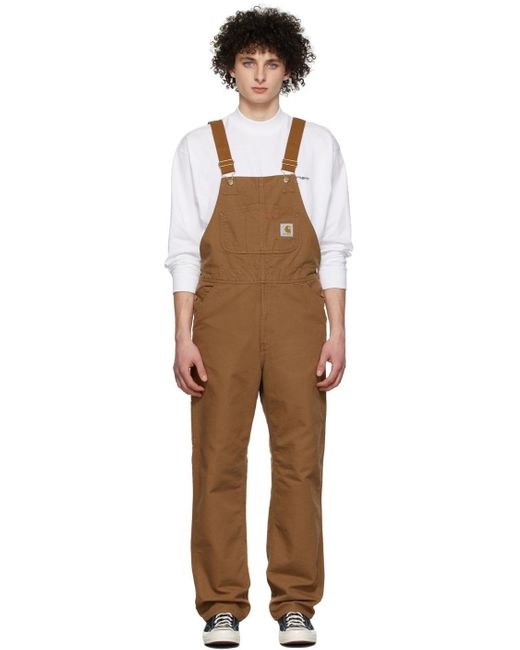 Carhartt WIP Brown Organic Cotton Overalls for Men Lyst