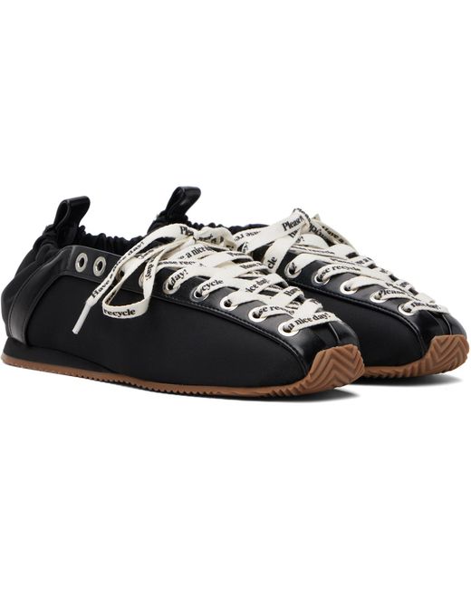 Ganni Black Sporty Ballerina Flats