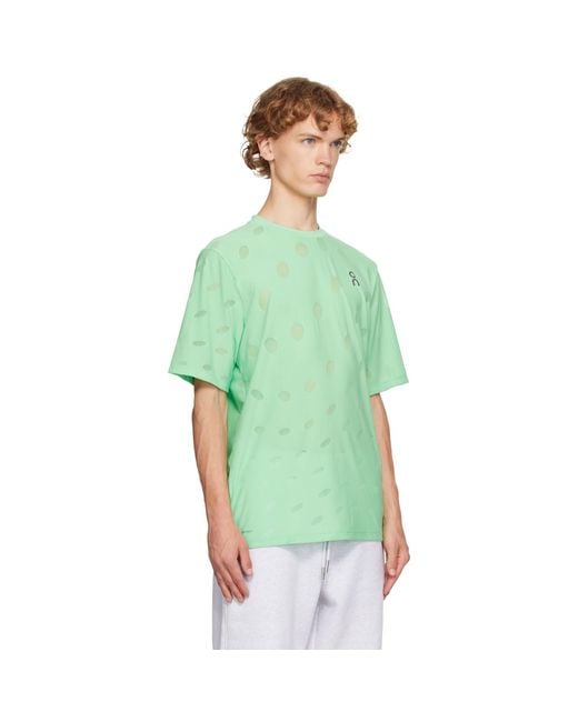 On Shoes Green Zero-T Breathe Running T-Shirt for men