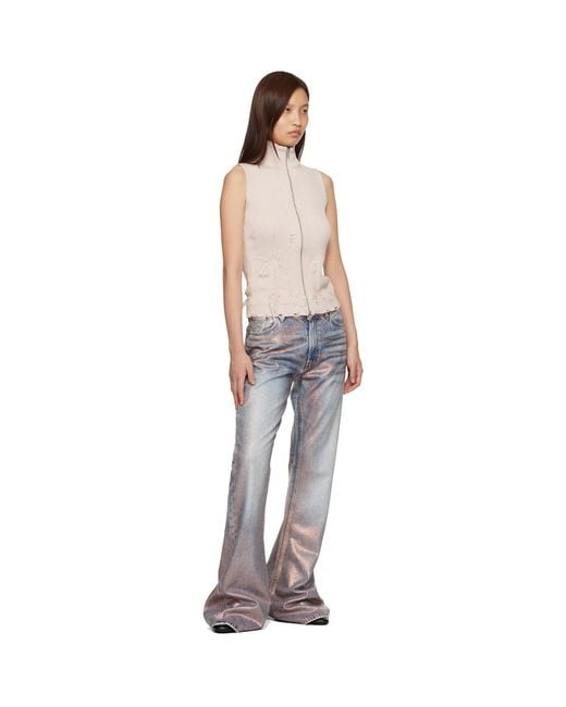 Acne White Fitted 2025F Jeans