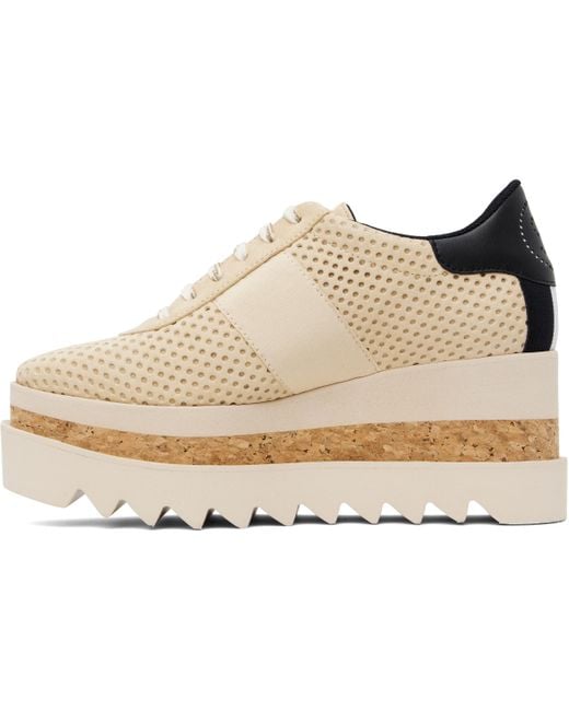 Stella McCartney Black Sneak-Elyse Platform Trainer Sneakers