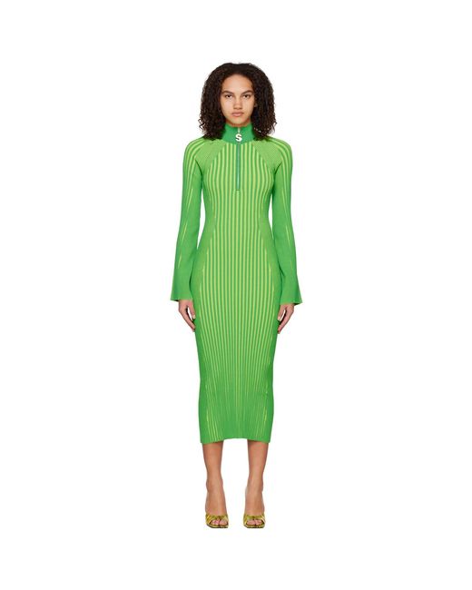 Simon Miller Green Zumi Midi Dress